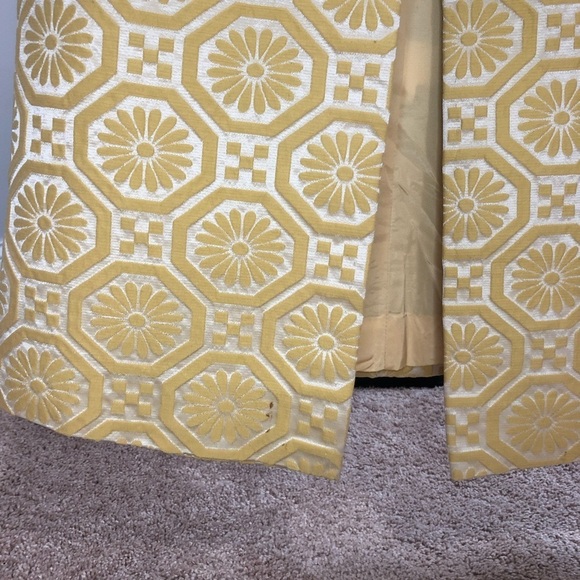 Vintage Rothmoor Coat Gold Full Length Button Down Fully Lined Winter Overcoat - Picture 15 of 17